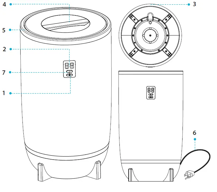 serenelife SLTLW300 Single Touch Towel and Blanket Warmer-fig-1