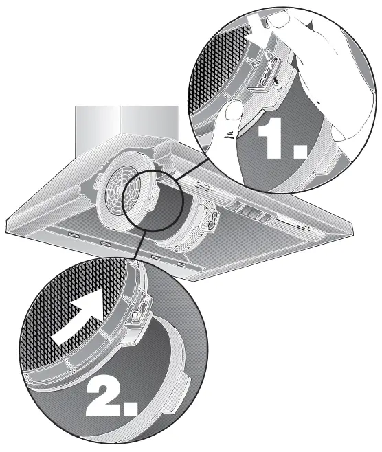 Inserting the filter: