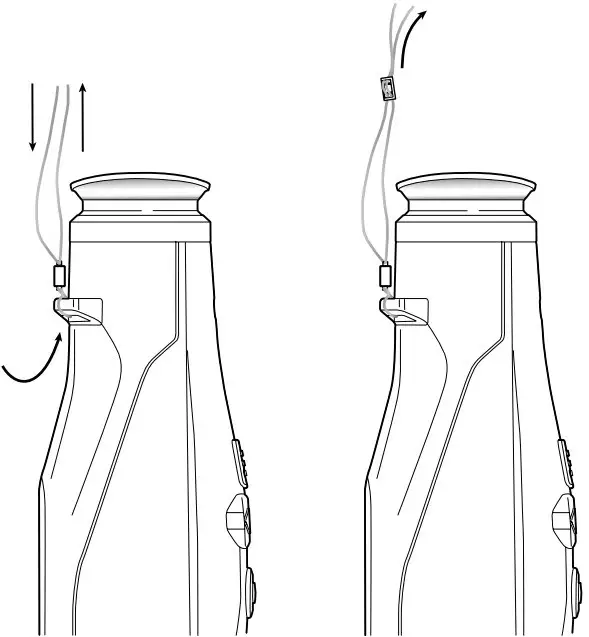 Attaching the carrying strap