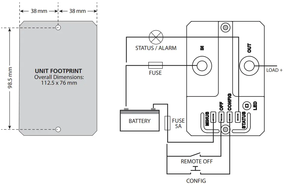 samlex america BGW 200 Battery Guard Waterproof - Figure