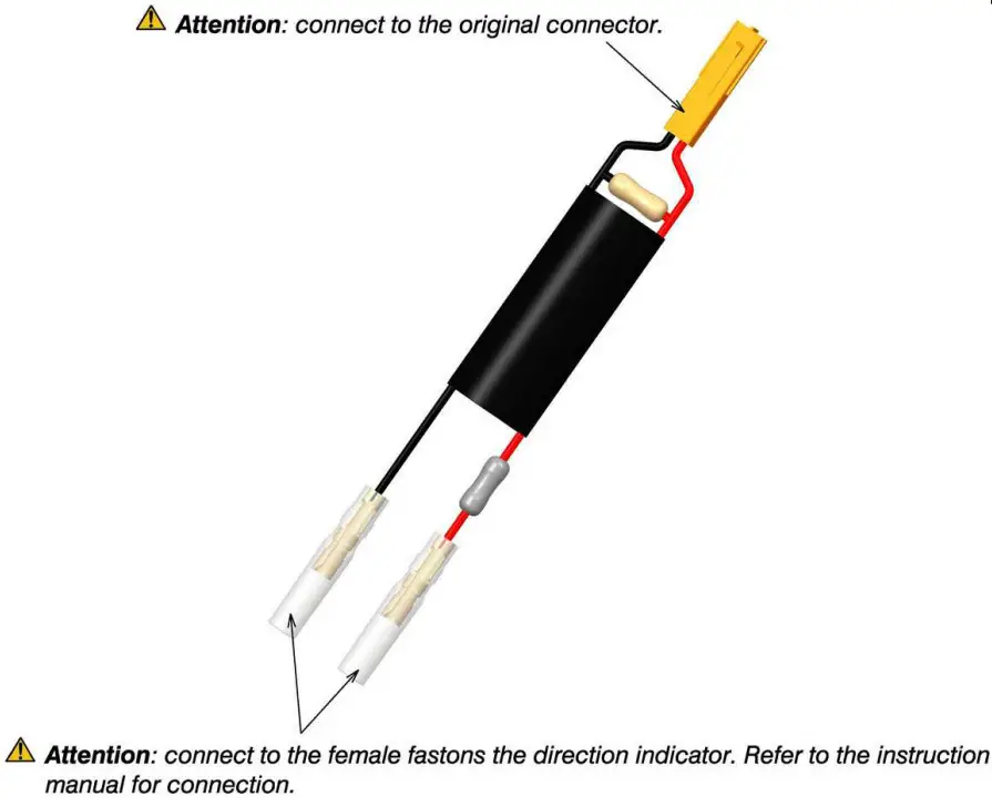 rizoma MI EE146 00 Wiring Kit for Front Turn Signals - Resistor kit 3