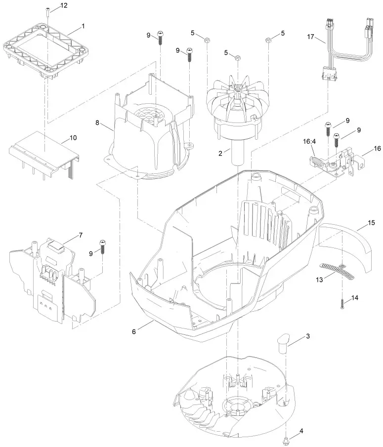 TORO 21326 60V Recycler Lawn Mower - Motor Module