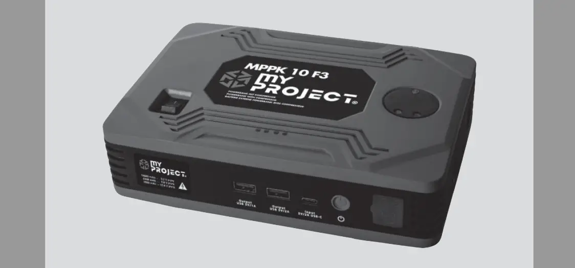 My Project Mppk 10 F3 Power Bank With Compressor Instruction Manual