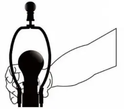 4MODERNHOME T59 Montgomery 29 Inch Blue Buffet Lamp Set - lampshade3