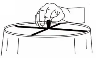 4MODERNHOME T59 Montgomery 29 Inch Blue Buffet Lamp Set - lampshade4