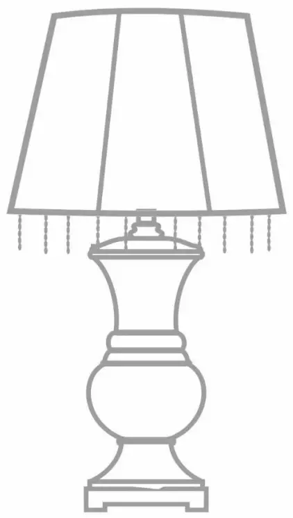 4MODERNHOME T59 Montgomery 29 Inch Blue Buffet Lamp Set