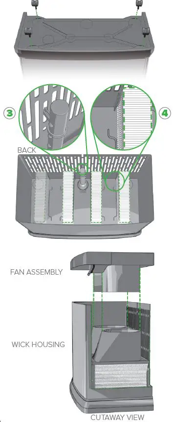 AIRCARE-HD3120DCN-Horizon-4-75-Gallon-Console-Evaporative-Humidifier-fig 3