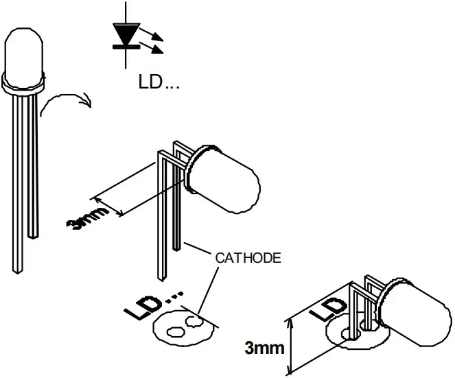 LEDs. Watch the polarity!