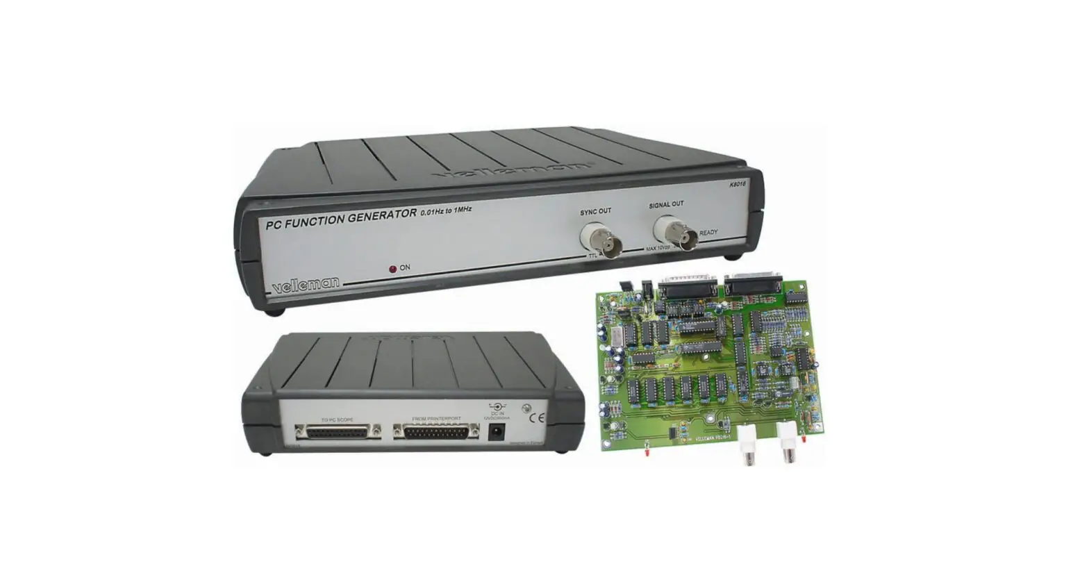 Velleman K8016 Pc Function Generator Instruction Manual Velleman K8016 Pc Function Generator Instruction Manual