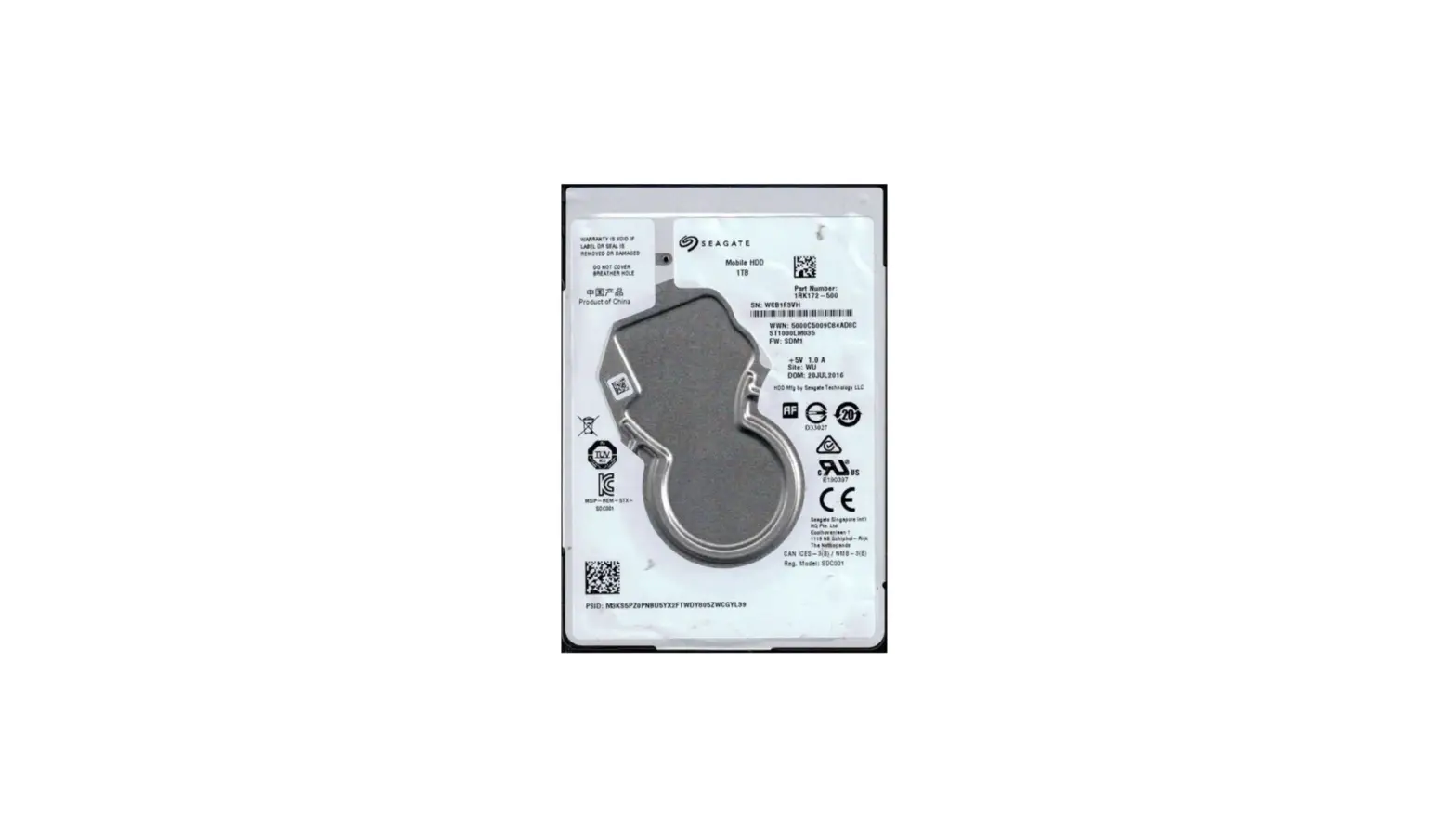 Seagate Mobile Hdd St1000lm035 Internal Hard Drive Product Manual