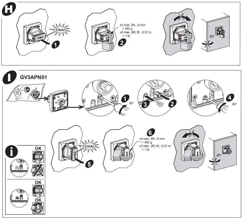 Schneider Electric GV3APN01 Extended Rotary Handle Kit - GV3APN 5