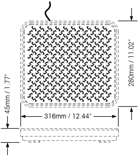 OHAUS i D33P75SD Bench Scale - Overall Dimension