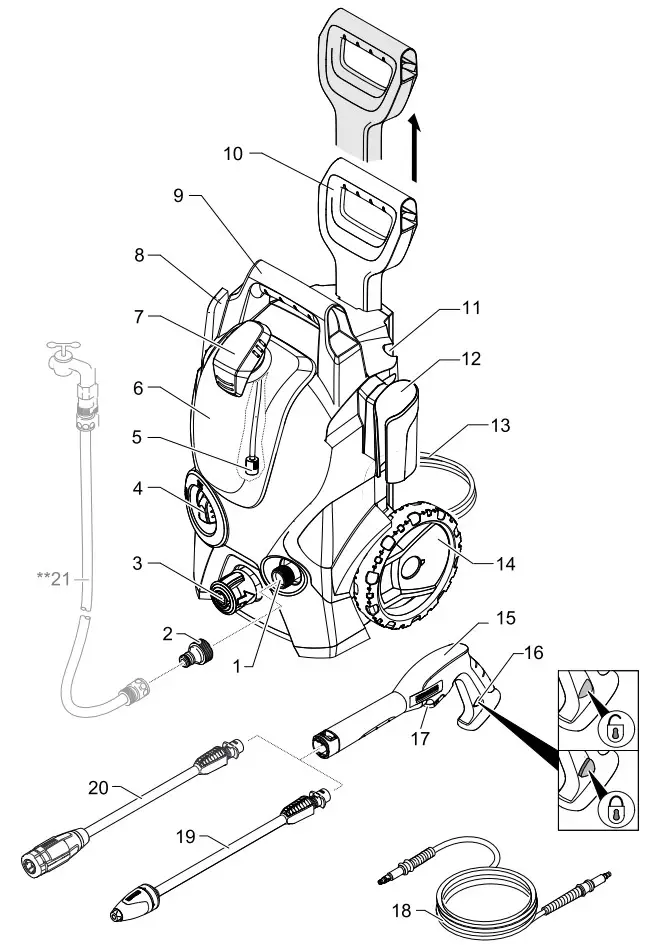 KARCHER K 3 Premium Powerful Pressure Washer - fig