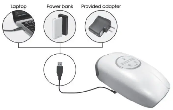 Ezencon EZ Y18D Hand Massager - Batery Charging