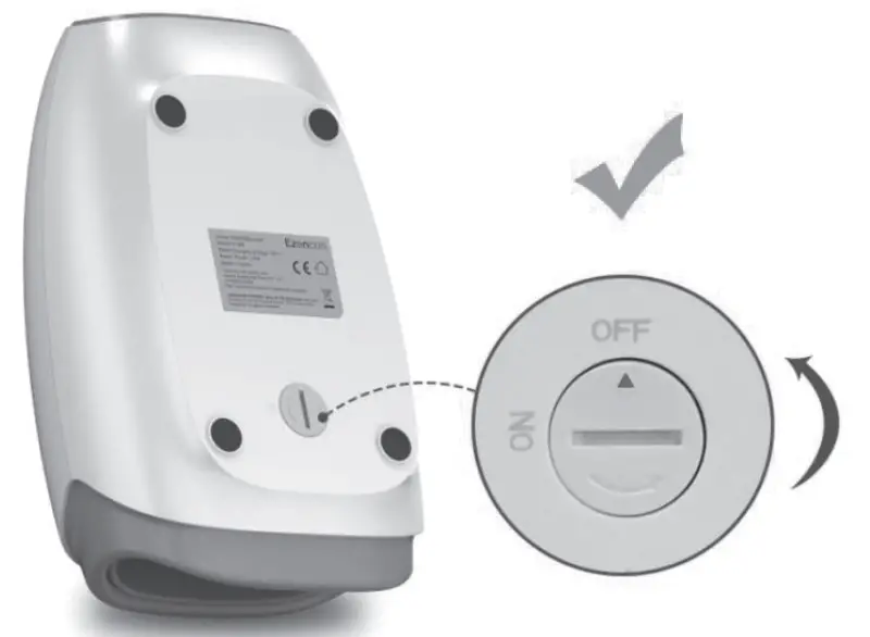 Ezencon EZ Y18D Hand Massager - Power buton 1