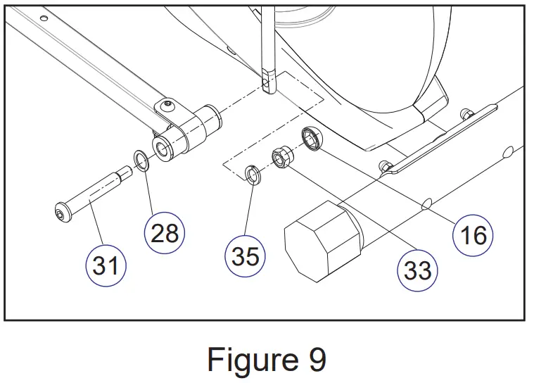Dripex C17V2M96eUL Magnetic Elliptical Machine - Pedal