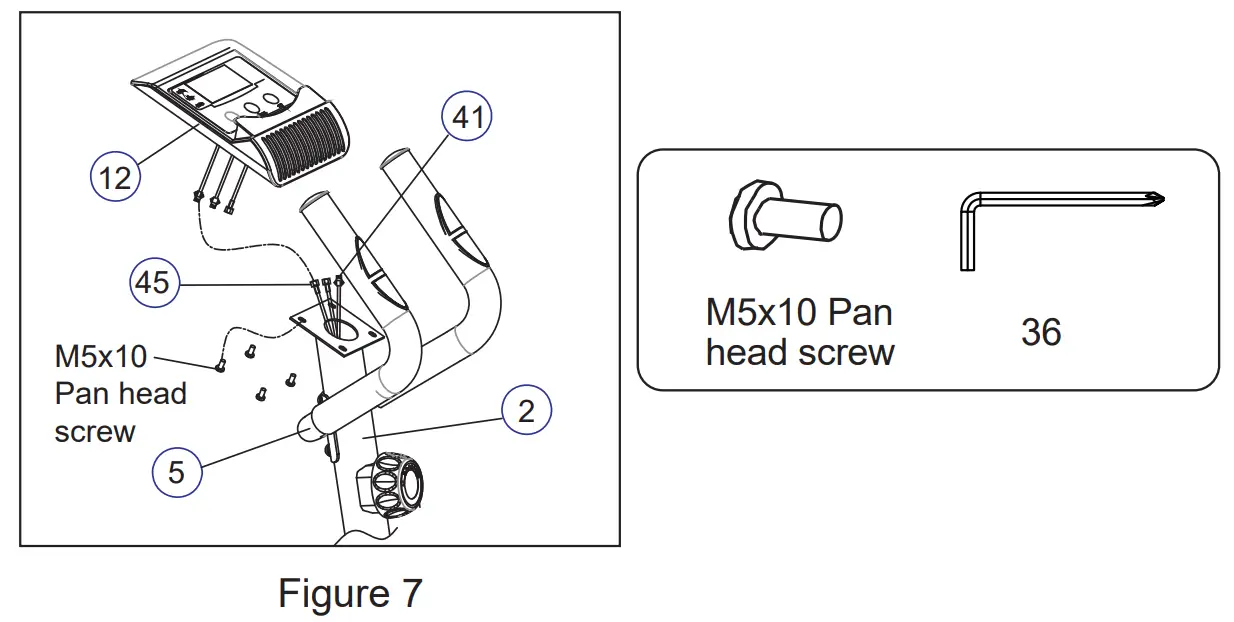 Dripex C17V2M96eUL Magnetic Elliptical Machine - foot tube5