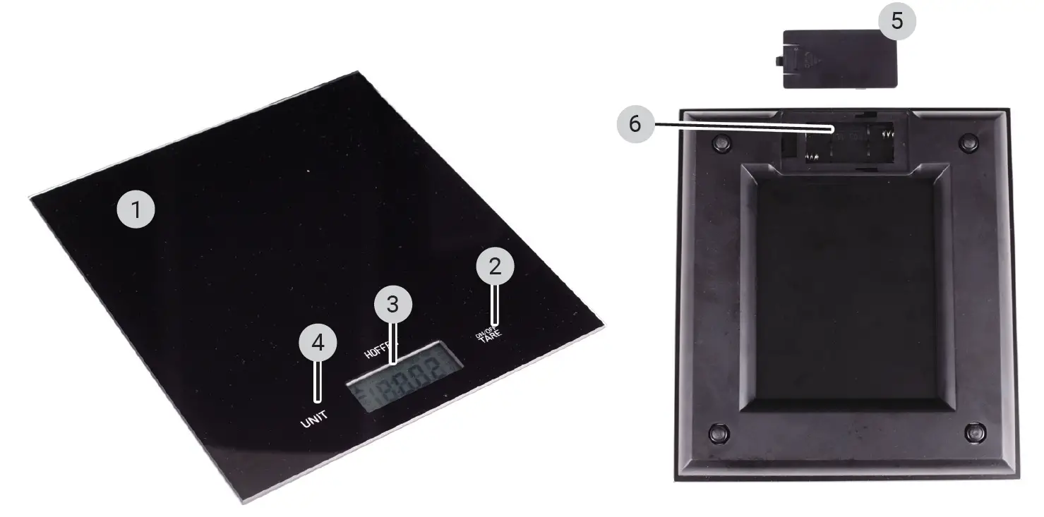 HOFFEN GKS-2325-B Kitchen Scale 2