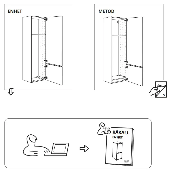 IKEA RAKALL Fridge or Freezer - fig 1