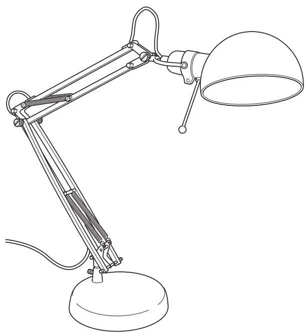 IKEA 101.467.66 FORSÅ Work Lamp -