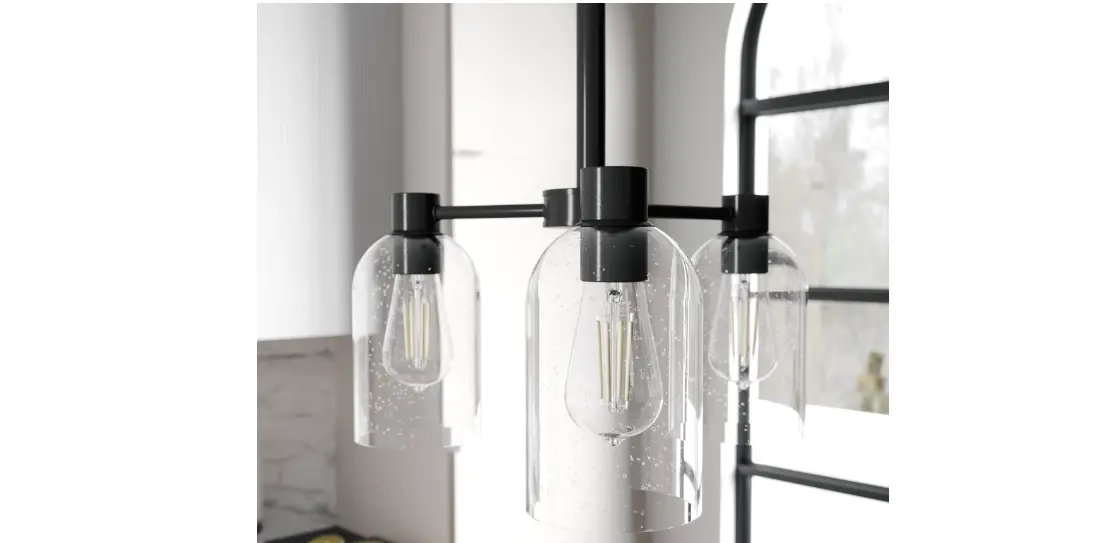 Hunter 19706, 19707, 19721 Lochemeade Smoked Glass Chandelier Instruction Manual