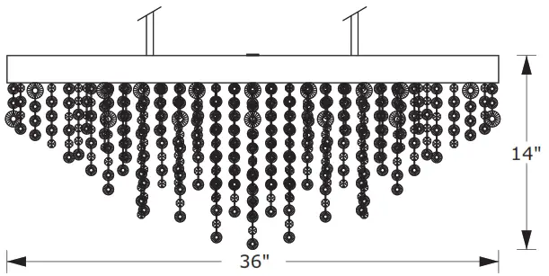 CRYSTORAMA WIN-619-GA-CL-MWP Winham 8 Light Crystal Chandelier