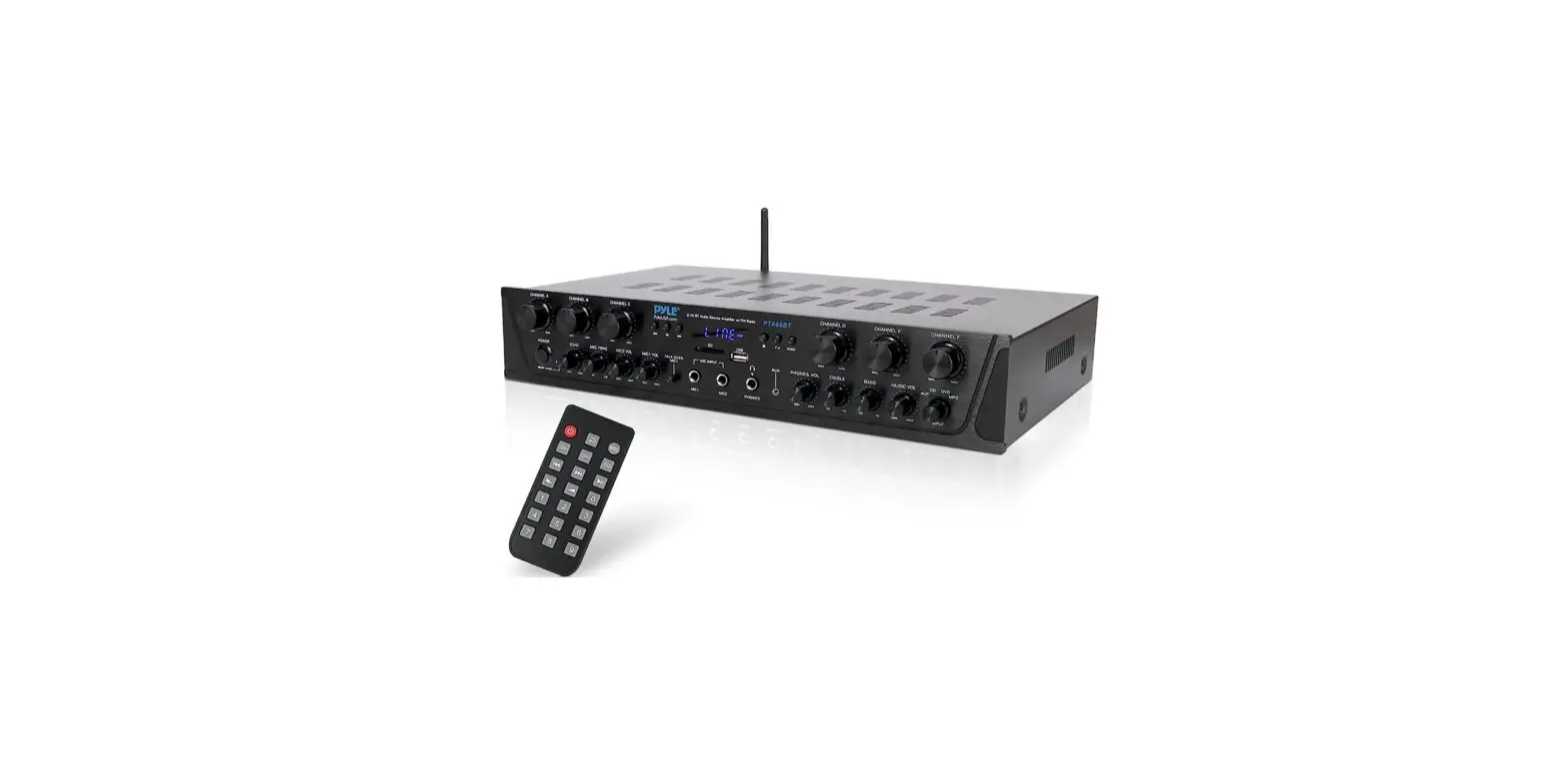 Pyle Pta66bt Wireless Bt Streaming Home Audio Source Amplifier User Manual