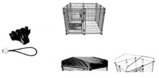 TRIXIE 39211 Deluxe Outdoor Dog Kennel - FIG 1