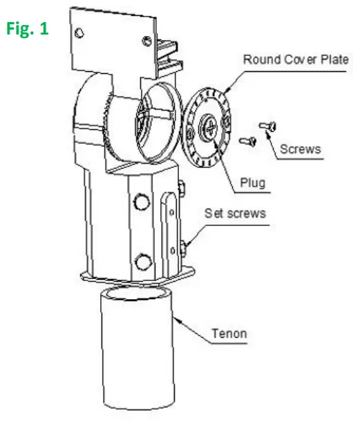 LEDone LOC RGAL MW 50KD Pole Mount Area Light - MOUNTING