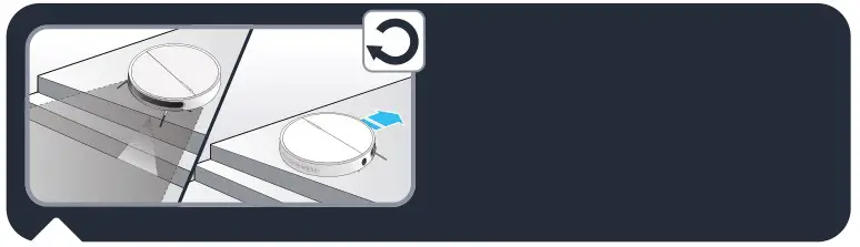 Rowenta Serie 60 X-Plorer Vacuum Cleaner - The robot has drop sensors to detect stairs and gaps