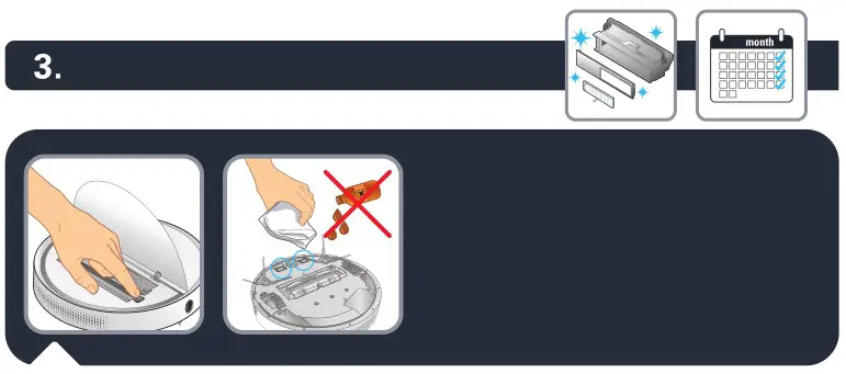 Rowenta Serie 60 X-Plorer Vacuum Cleaner - To clean the charging contact