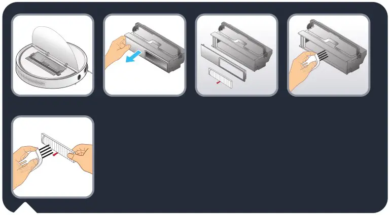 Rowenta Serie 60 X-Plorer Vacuum Cleaner - To clean the dust box, open the flip cover