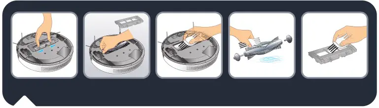 Rowenta Serie 60 X-Plorer Vacuum Cleaner - To clean the middle sweeper