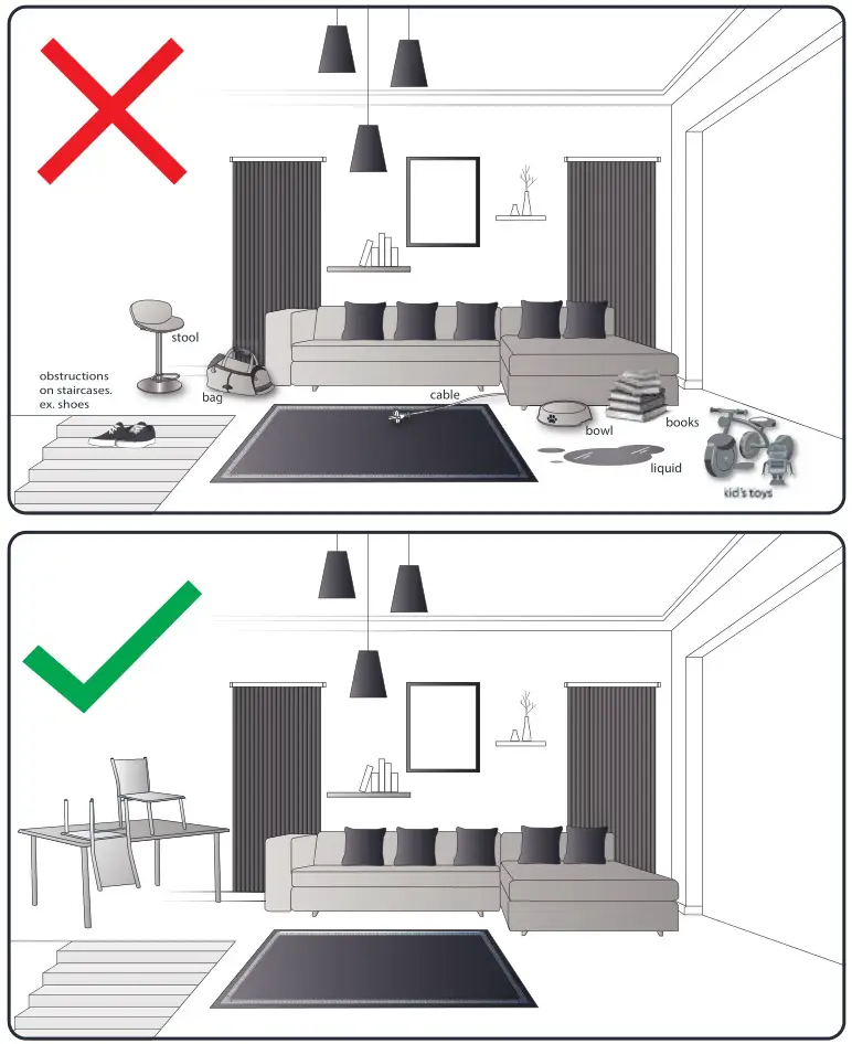 Rowenta Serie 60 X-Plorer Vacuum Cleaner - Your robot may encounter some difficulties on carpets