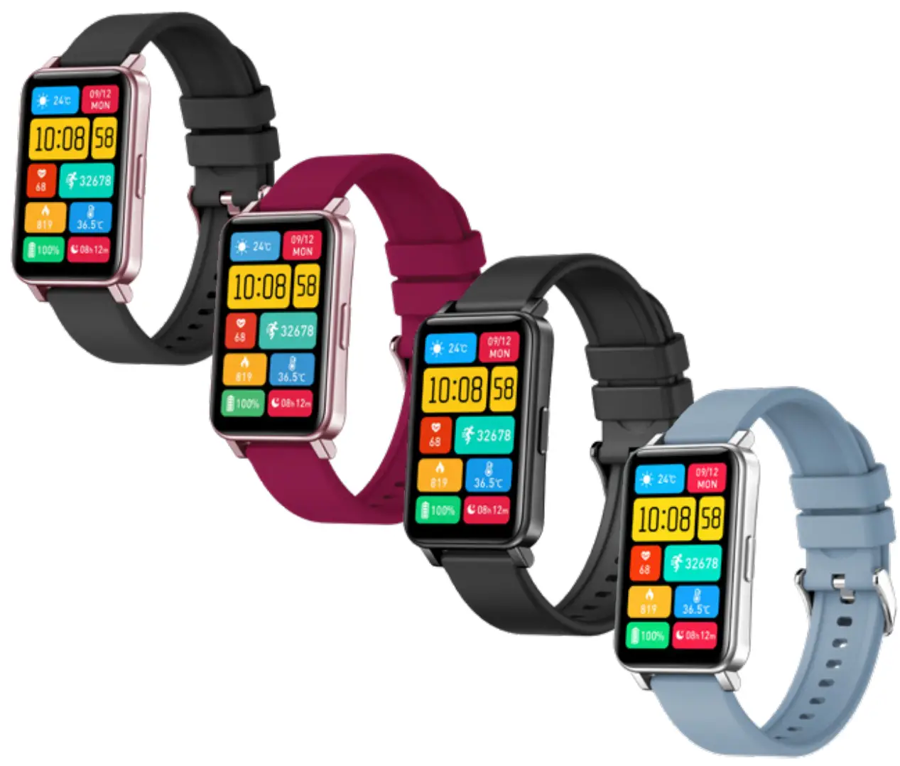 Bauhn AFTWS-0423-S Smart Watch with Interchangeable Straps