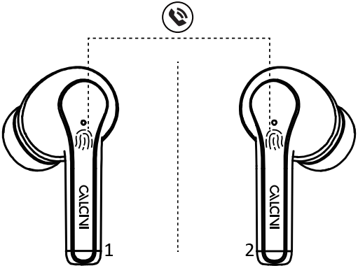 CALCINI Punch3 True Wireless Earbuds D6