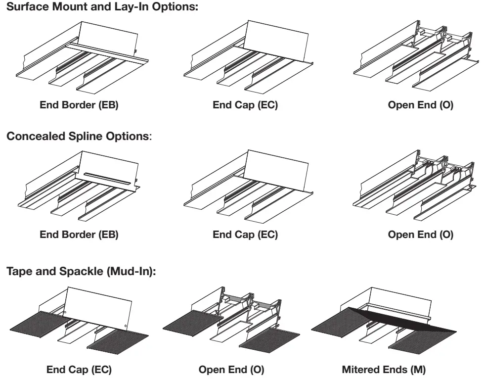 GREENHECK XG 6600 Linear Slot Diffuser - Border Types