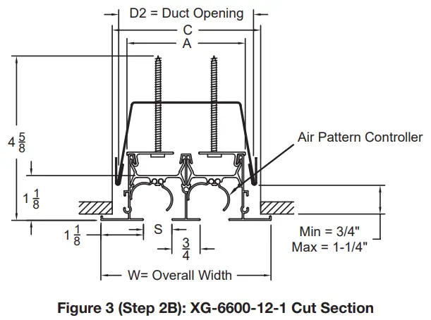 GREENHECK XG 6600 Linear Slot Diffuser - Step 3