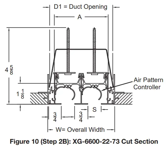 GREENHECK XG 6600 Linear Slot Diffuser - Step5