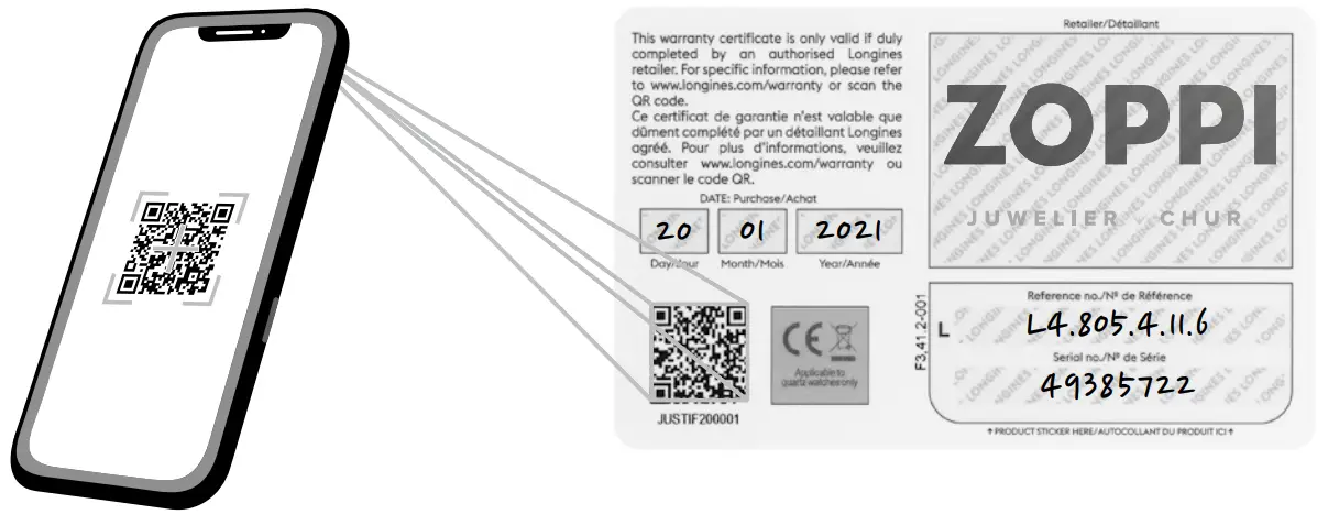 LONGINES L2 908 4 78 3 Automatic Silver Dial Men's Watch - WARRANTY CARD1