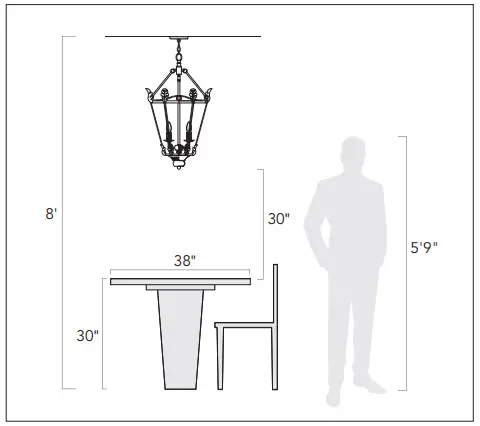 GOLDEN-LIGHTING-0902-4P-Delphine-4-Light-19-Inch-Burnished-Chestnut-Pendant-Ceiling-Light-fig 1