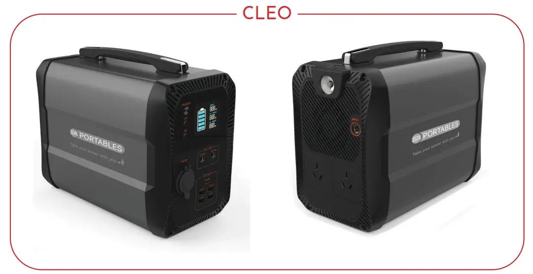 SR PORTABLES CLEO Portable Lithium Solar Generator