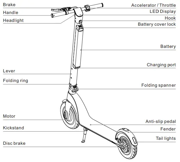 VLRA-X8-Folding-E-Scooter-fig-4
