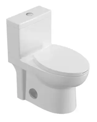 JimsMaison BT C2173MO WH One Piece Dual Flush Toilet
