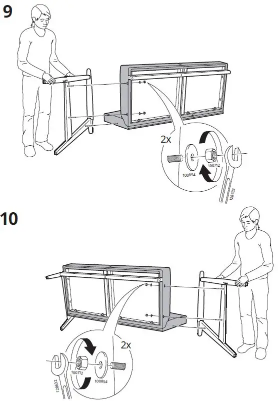 IKEA-EKENÄSET-2-Seat-Sofa-Kelinge-Grey-Turquoise-7