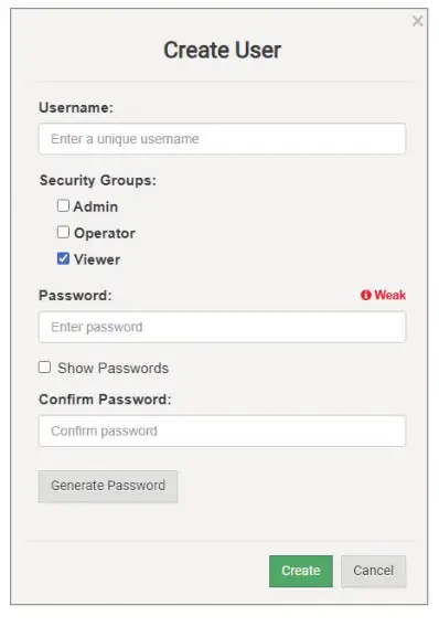 Hunter FS-3000 Automation Gateway Field Server - Creating Users