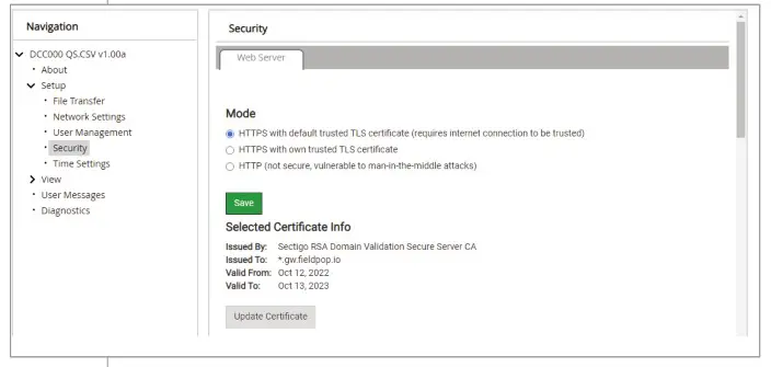 Hunter FS-3000 Automation Gateway Field Server - DIN setup