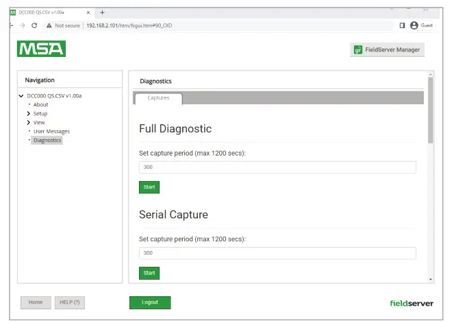 Hunter FS-3000 Automation Gateway Field Server - capture