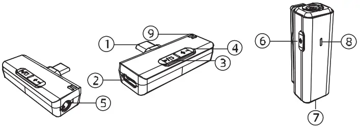 TAKSTAR V3 Lavalier Microphone - Function Description