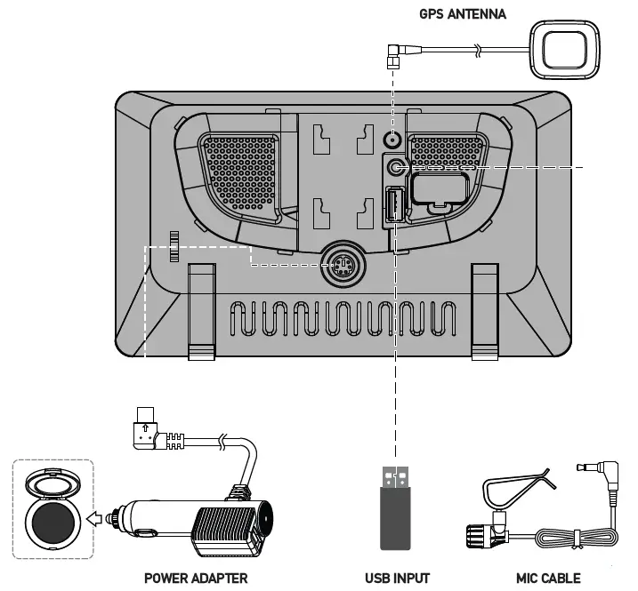 Dual D2WC7 Media Receiver with Wireless and Wired CarPlay and Android Auto 7 Inch Digital TFT Display 1